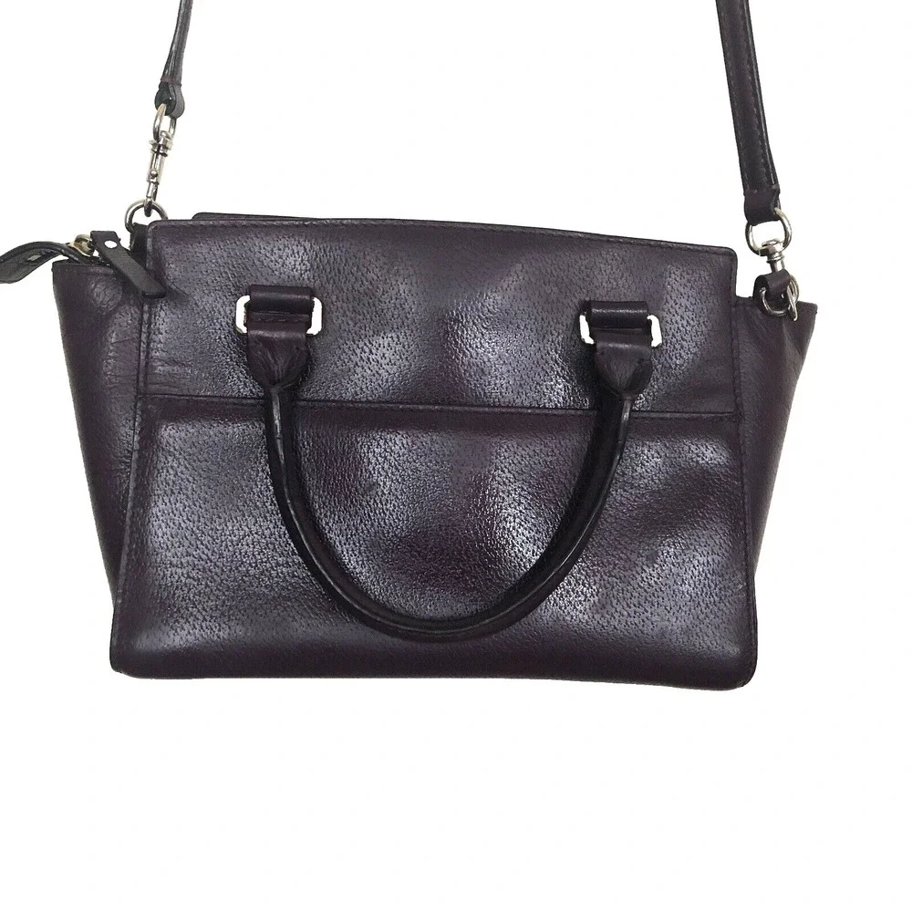 Kate Spade New York Handbag Tote / Crossbody Deep Plum Zip Top Handles and Strap